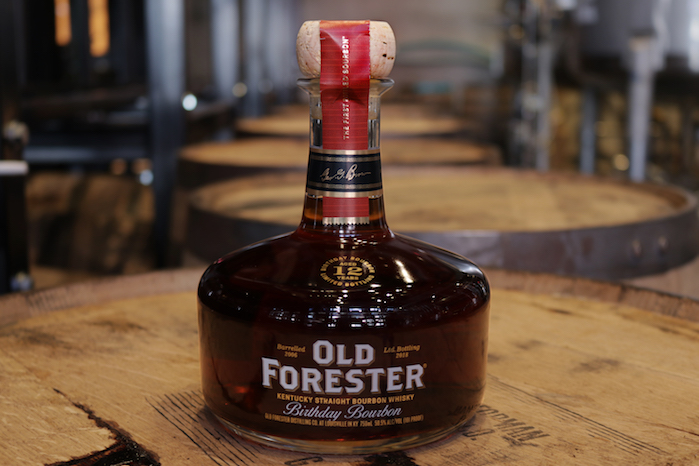 Old-Forester-Bottle-on-Barrel