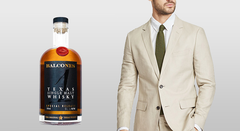 Balcones Texas Single Malt and The Bonobos Foundation Linen suit